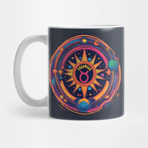 Taurus bull zodiac sun sign astrology birth sign psychedelic by BigMRanch